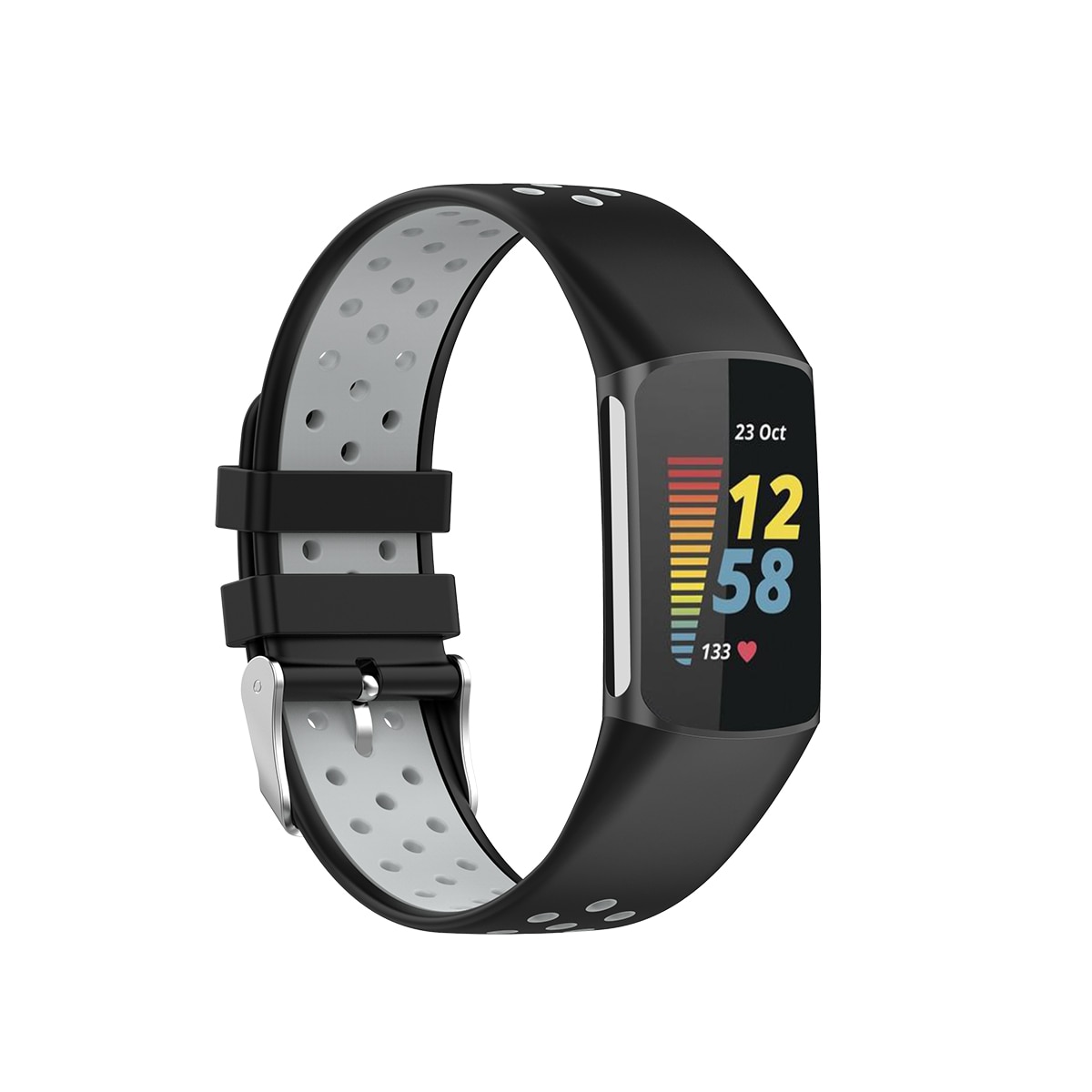 Cinturino Sport in Silicone Fitbit Charge 6 Nero