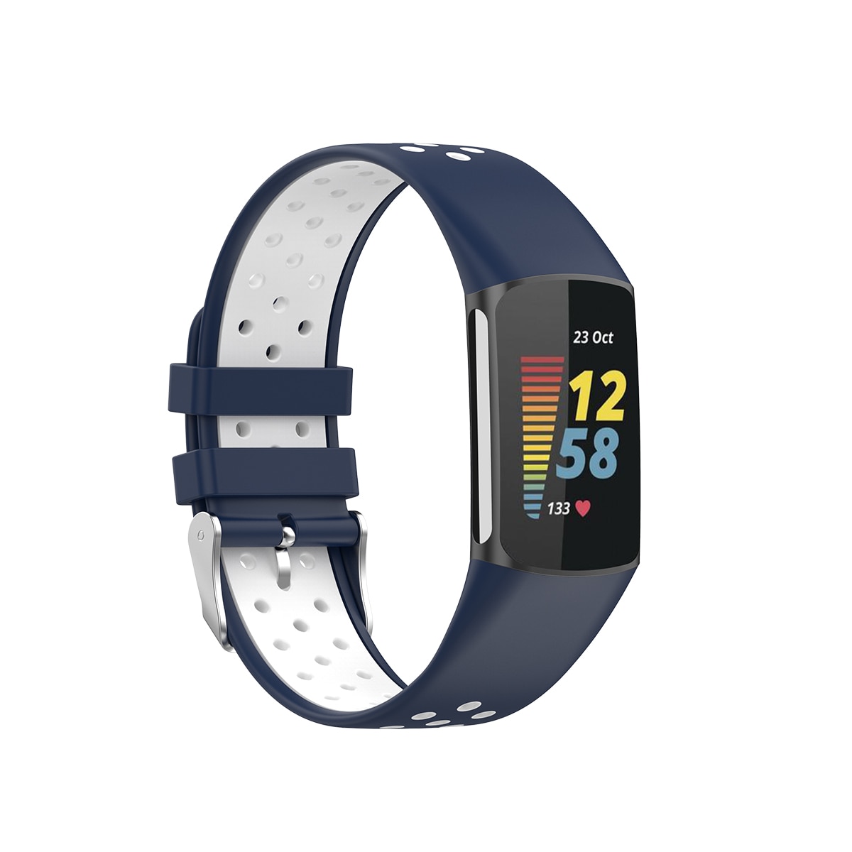 Cinturino Sport in Silicone Fitbit Charge 5 Blu