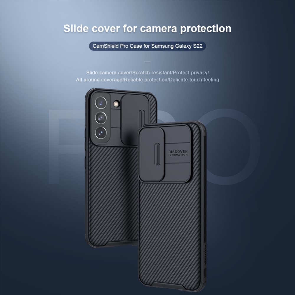 Cover CamShield Samsung Galaxy S22 Nero