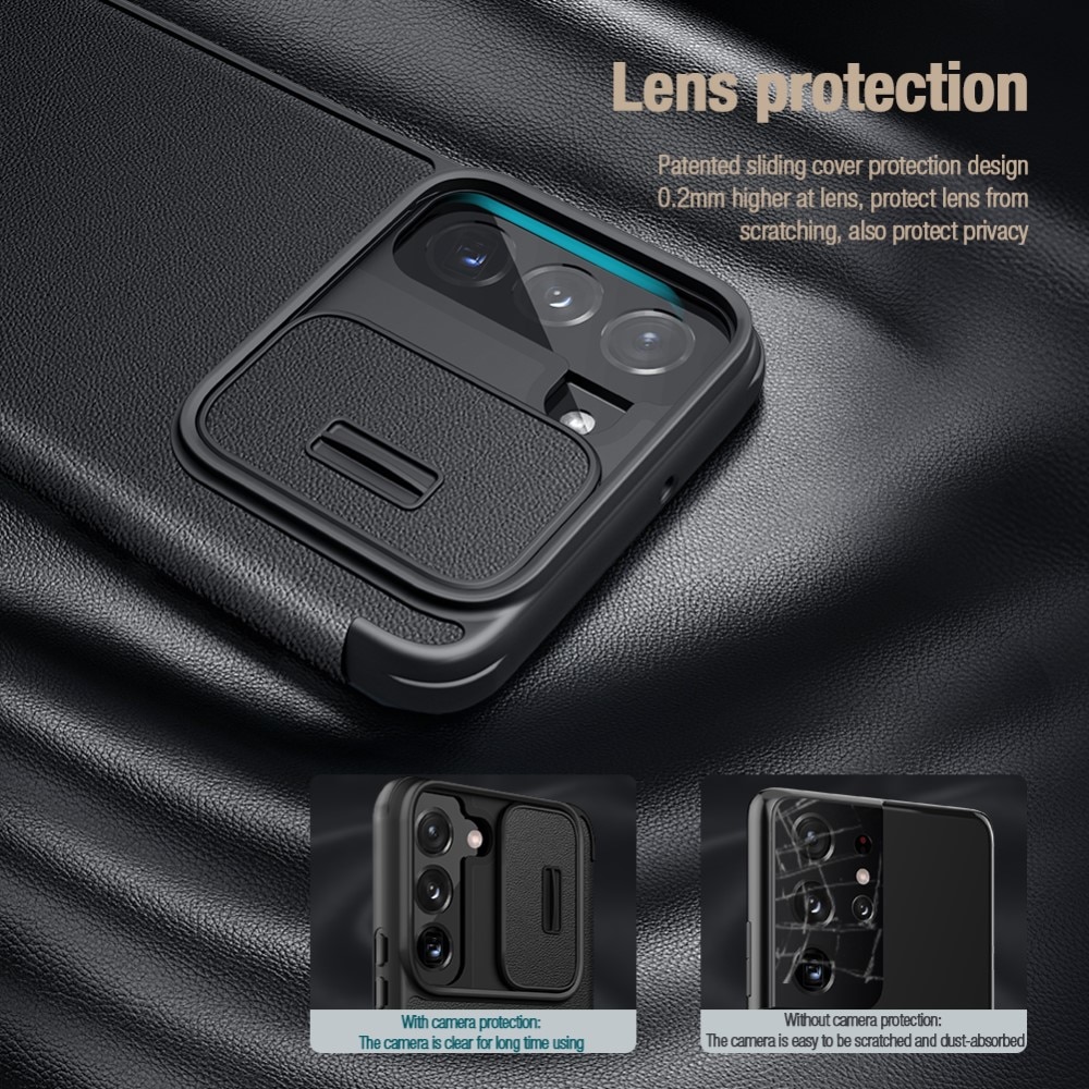 Cover Qin Pro CamShield Samsung Galaxy S23 Black