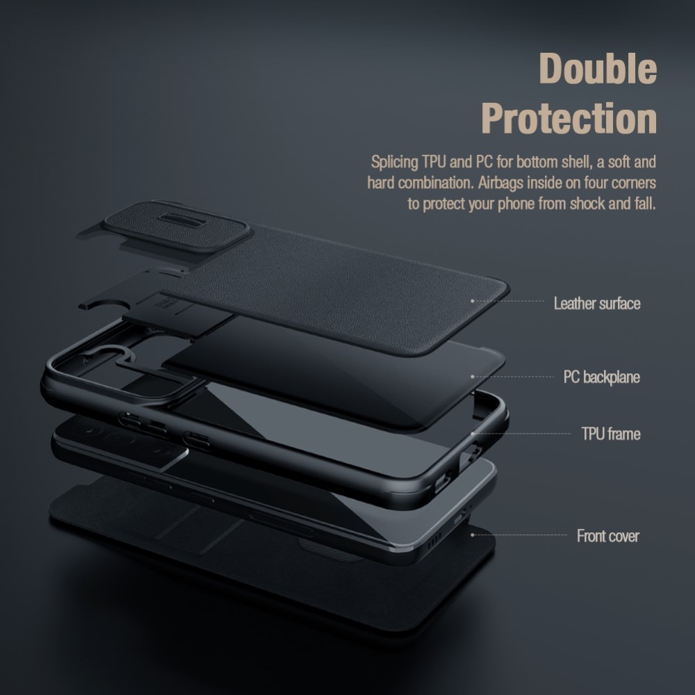 Cover Qin Pro CamShield Samsung Galaxy S23 Plus Black