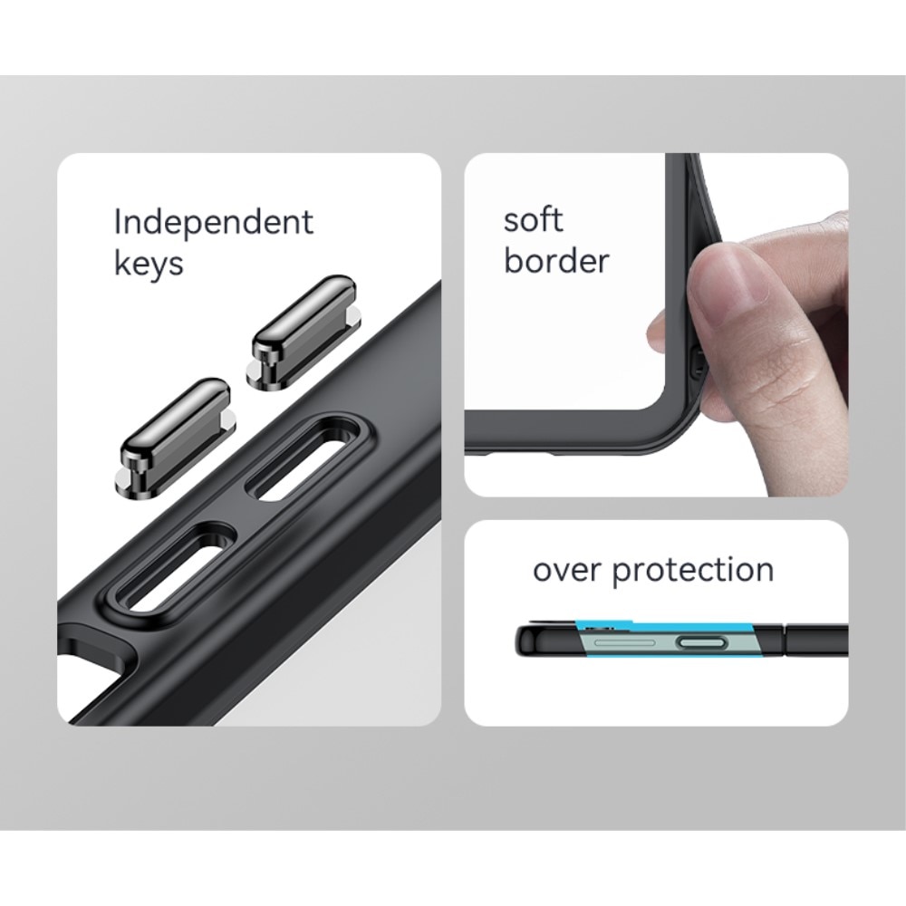 Cover ibride per Samsung  Nero