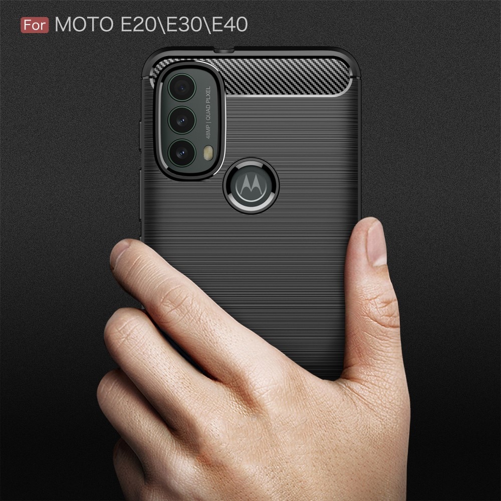 Cover Brushed TPU Case Motorola Moto E20/E30/E40 Black