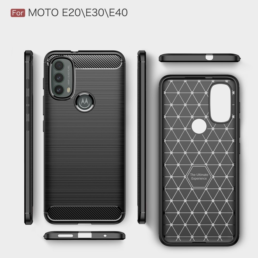 Cover Brushed TPU Case Motorola Moto E20/E30/E40 Black