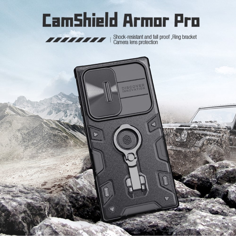 Cover CamShield Armor Samsung Galaxy S23 Ultra nero