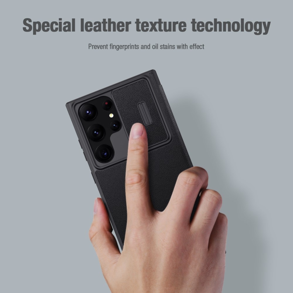 Cover Qin Pro CamShield Samsung Galaxy S23 Ultra Black