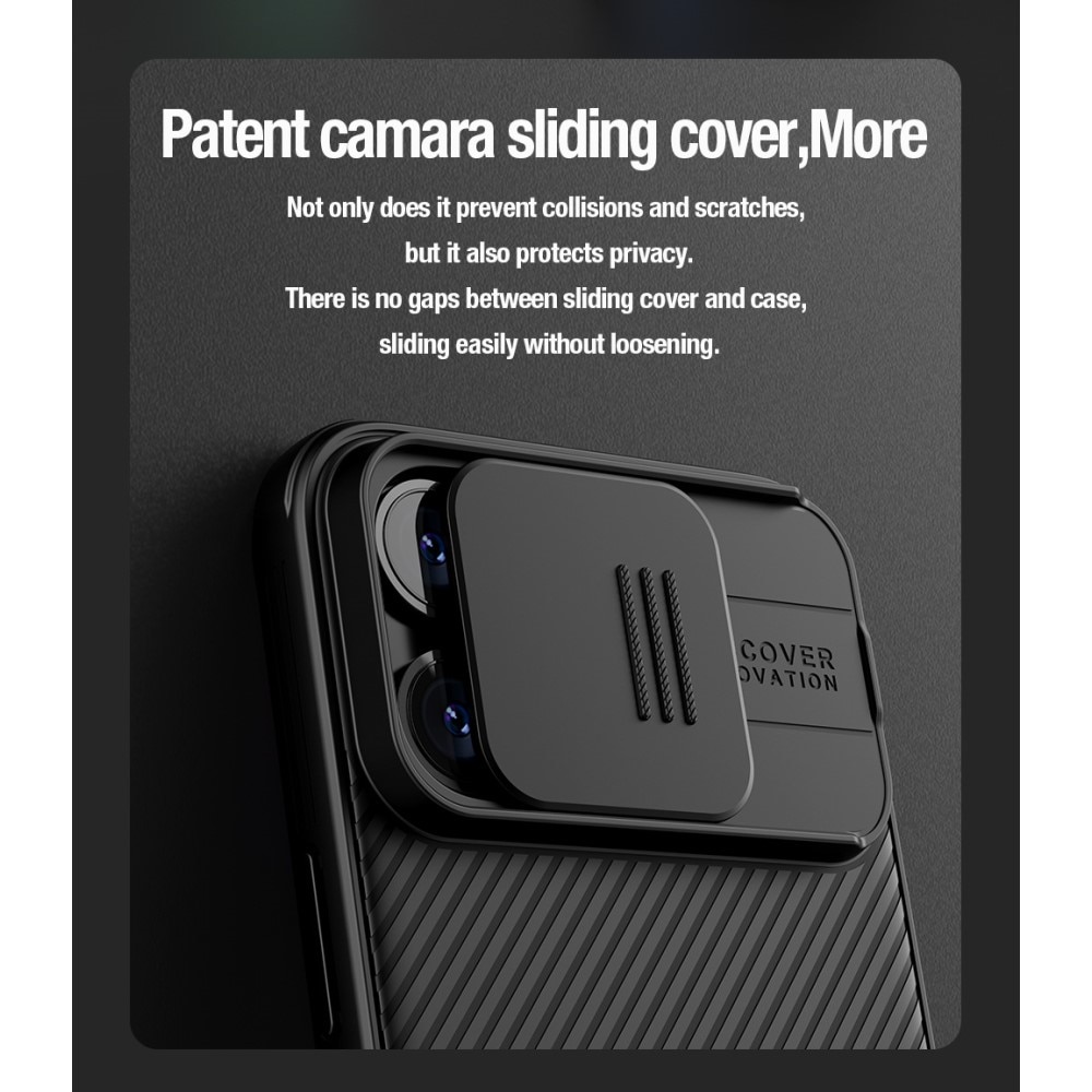 Cover magnetico CamShield iPhone 15 Pro Max, nero
