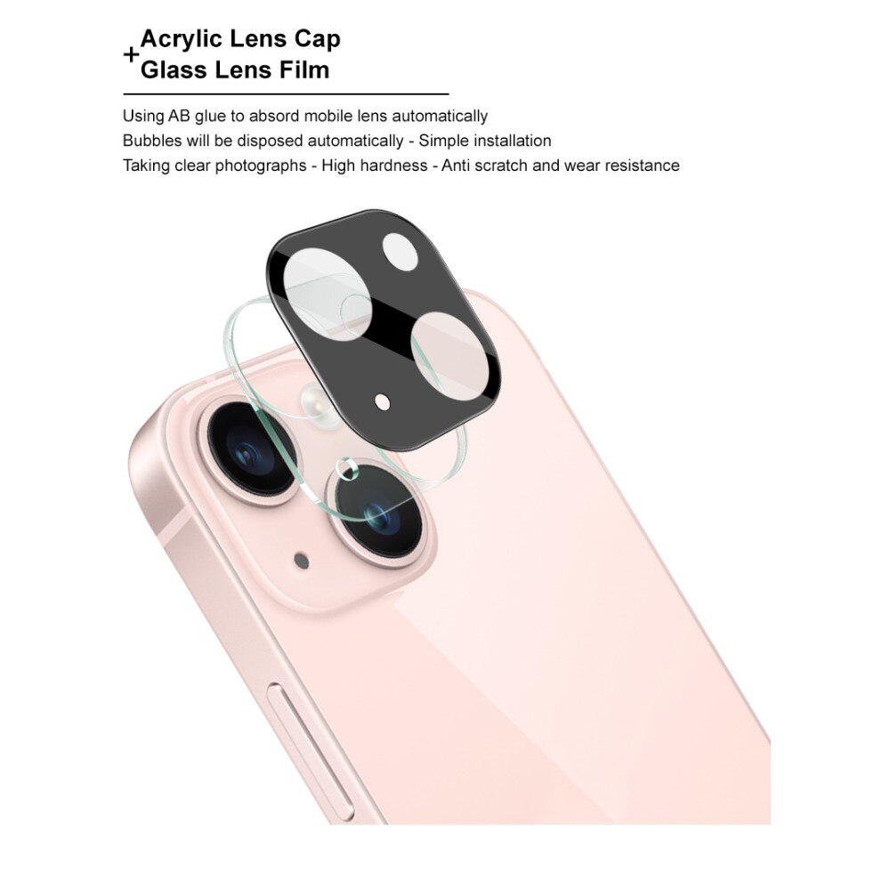 Proteggilente in vetro temperato da 0,2 mm iPhone 15 Plus Nero