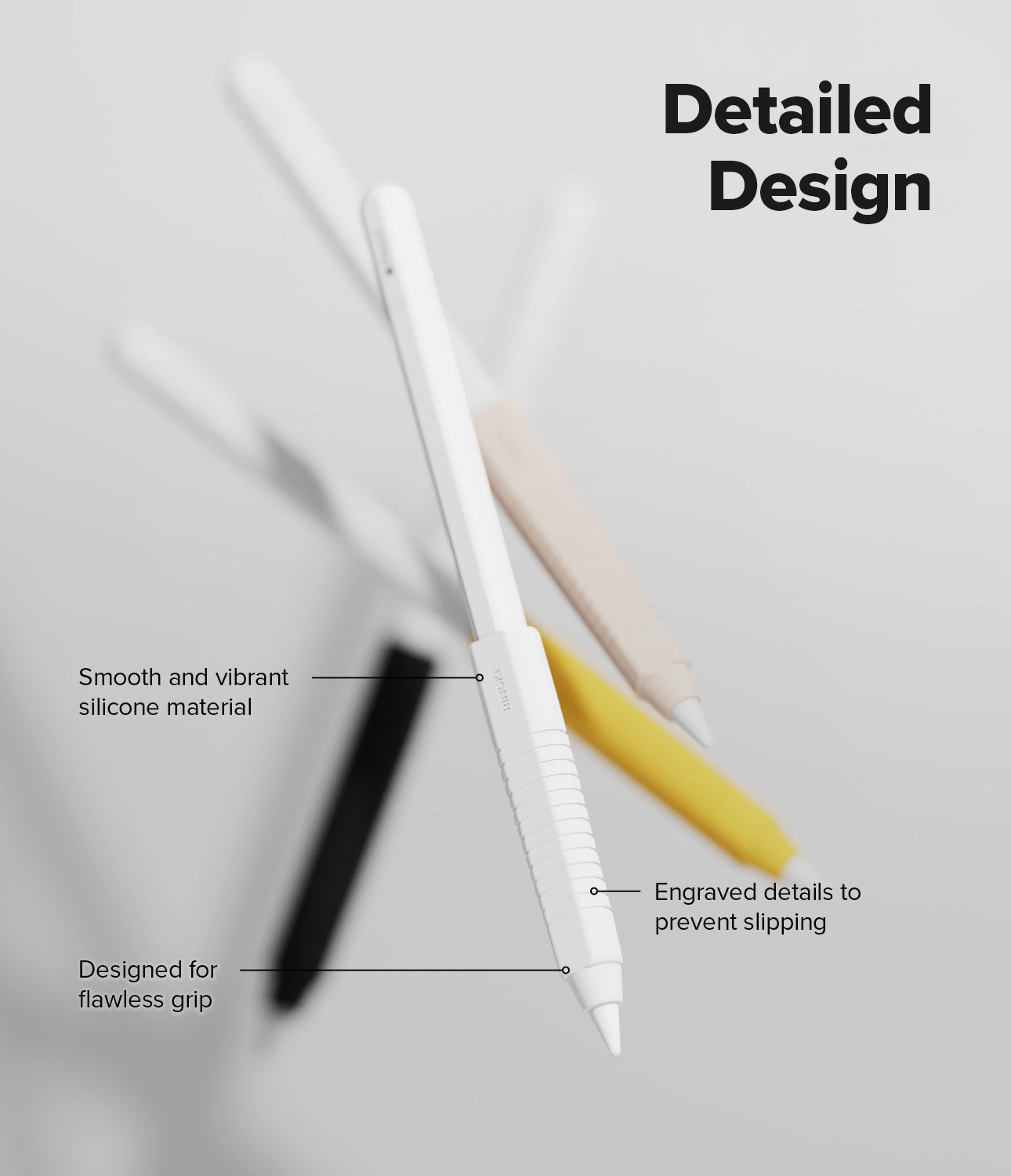 Silicone Grip Holder Apple Pencil, bianco