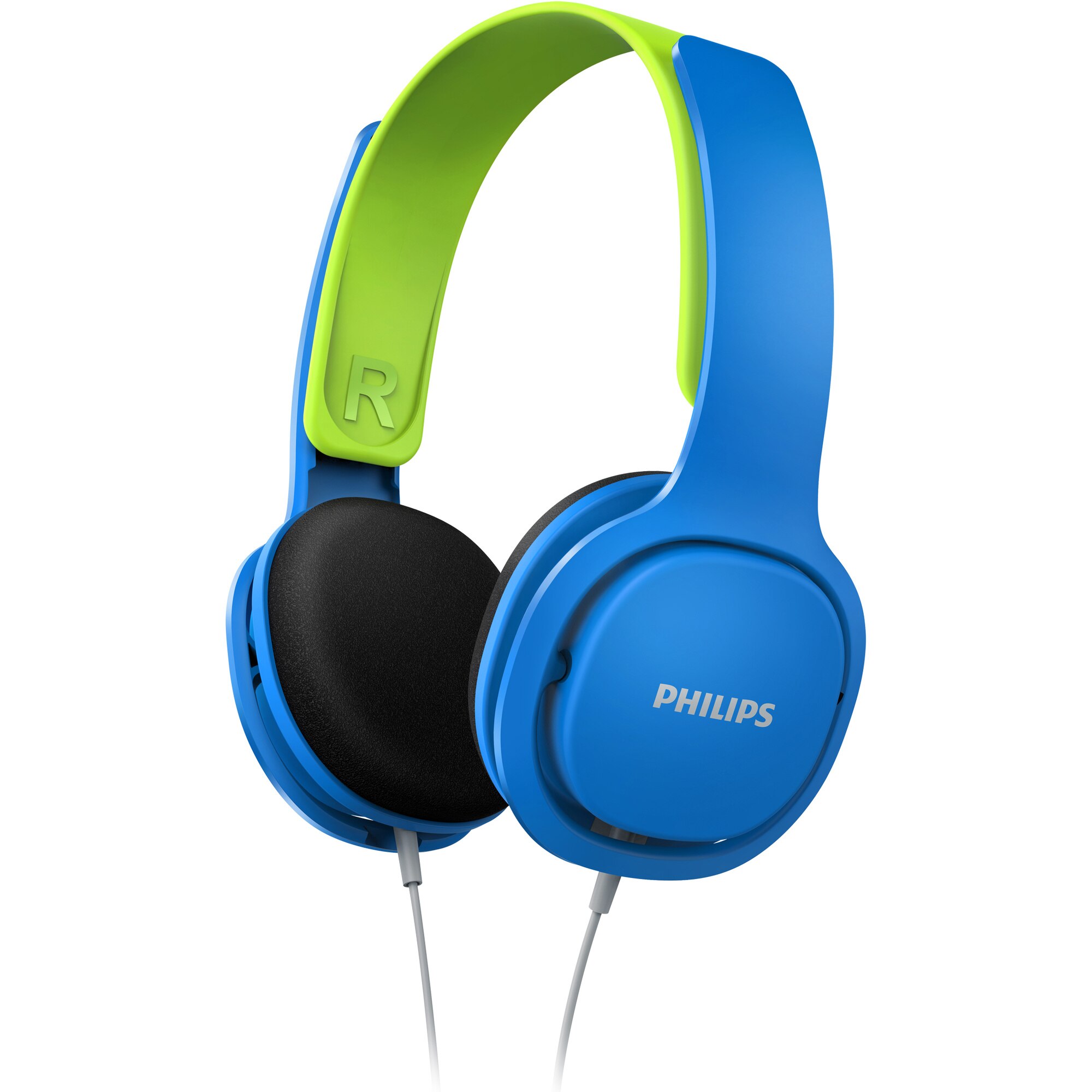 SHK2000 Cuffie On-Ear per bambini, blu/verde