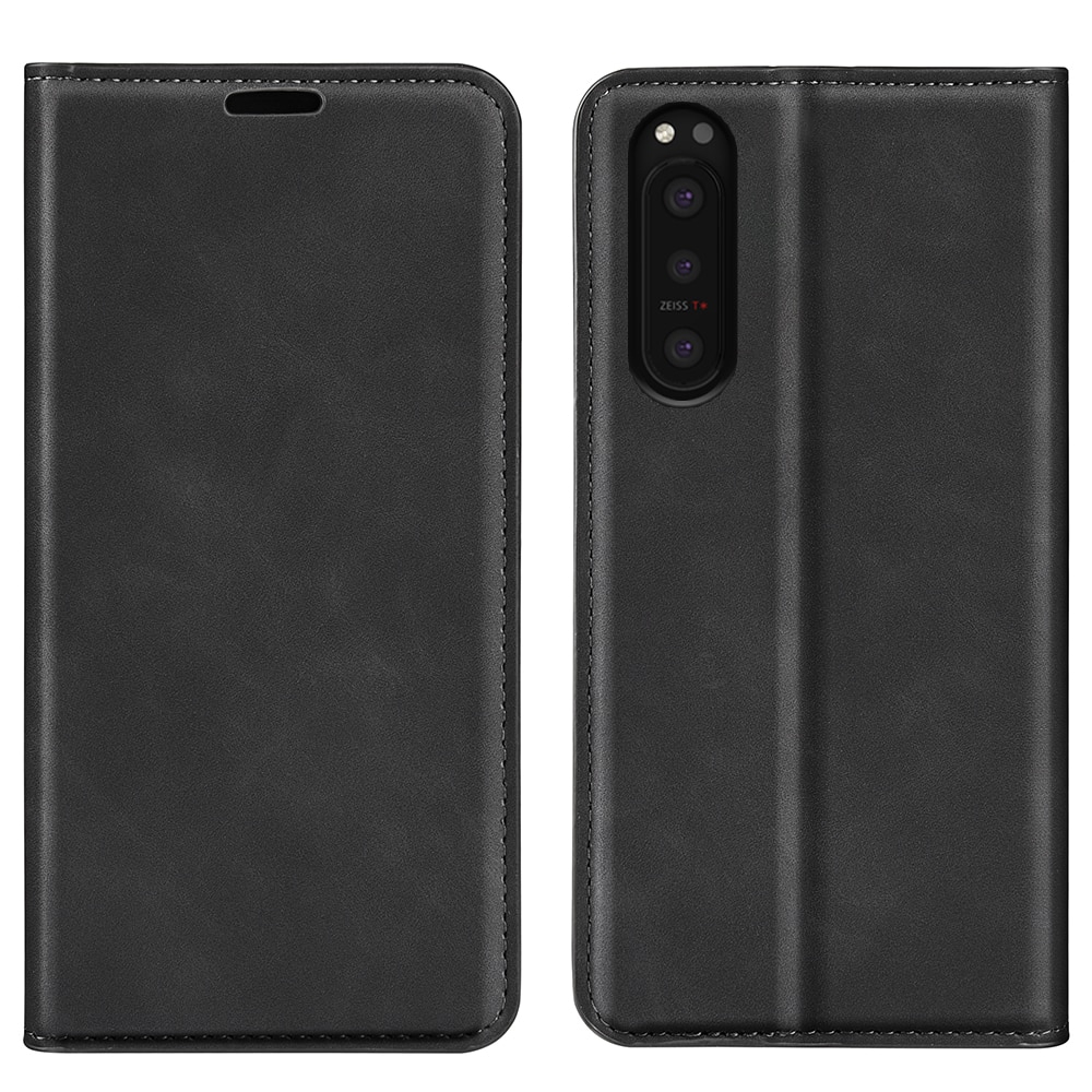 Cover portafoglio sottili Sony Xperia 5 II Nero