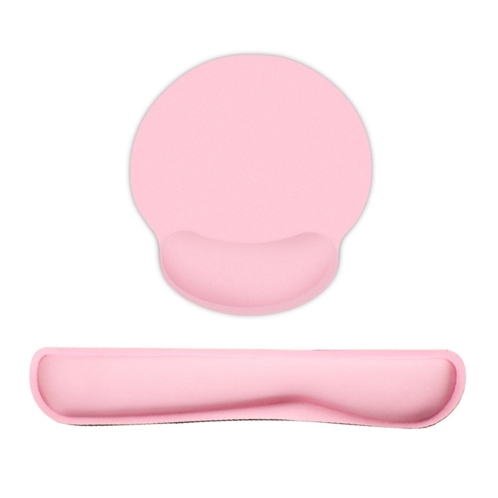 Supporto da polso per tastiera e mousepad, rosa