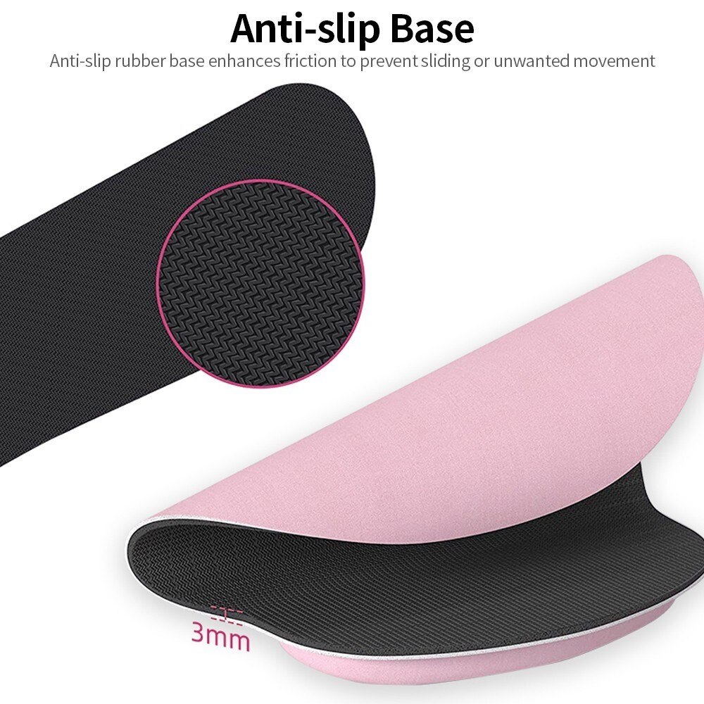 Supporto da polso per tastiera e mousepad, rosa