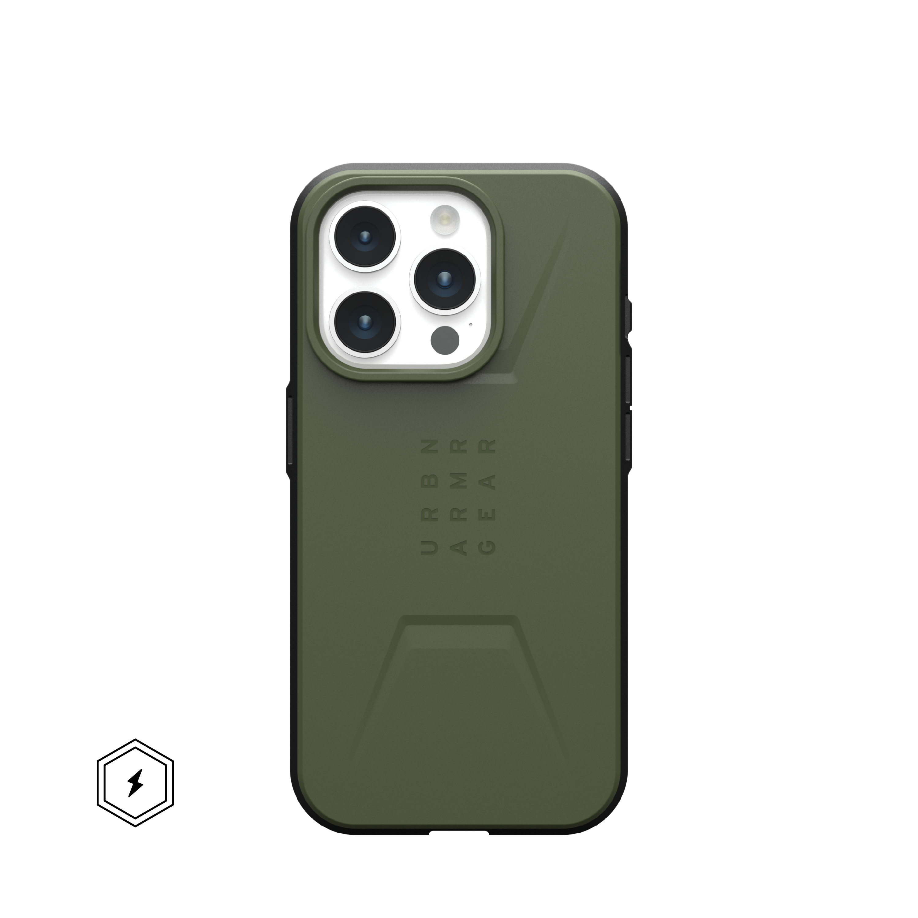 Cover Civilian con MagSafe iPhone 15 Pro Olive Drab