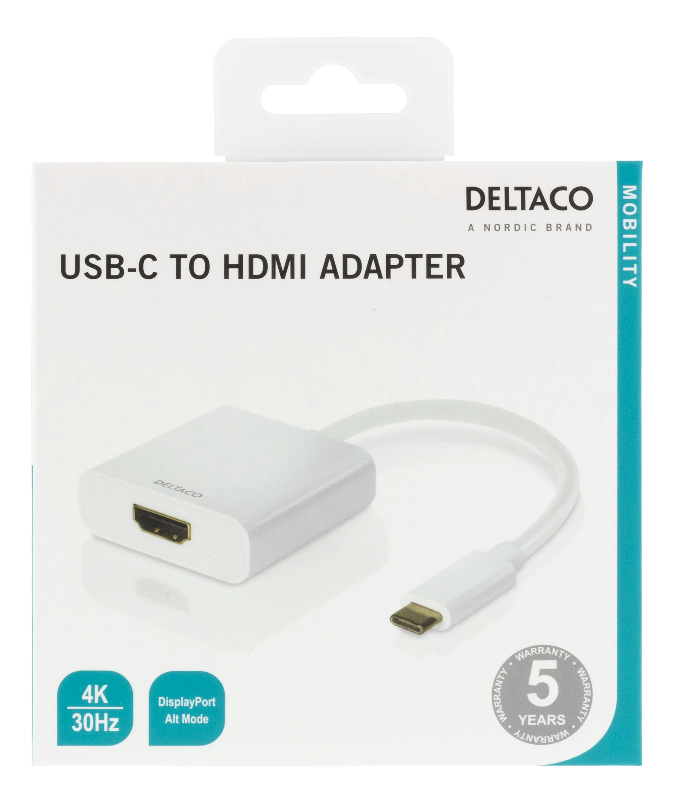 Adattatore da USB-C a HDMI  Bianco