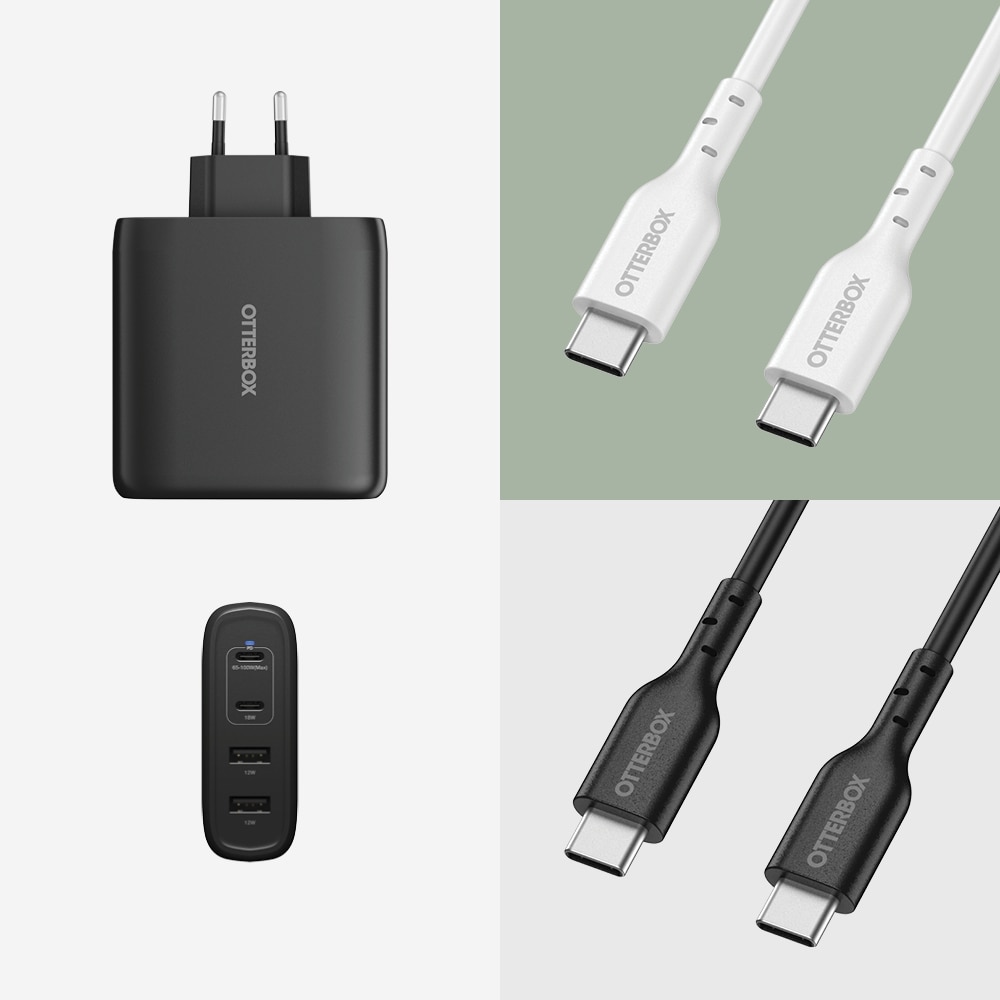 Caricabatterie USB-C Four Port 100W Black