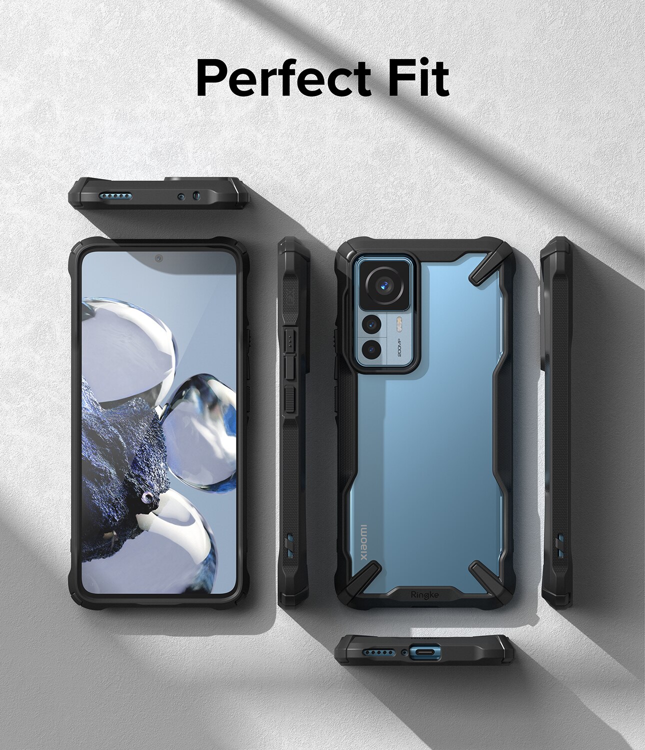 Cover Fusion X Xiaomi 12T/12T Pro Nero