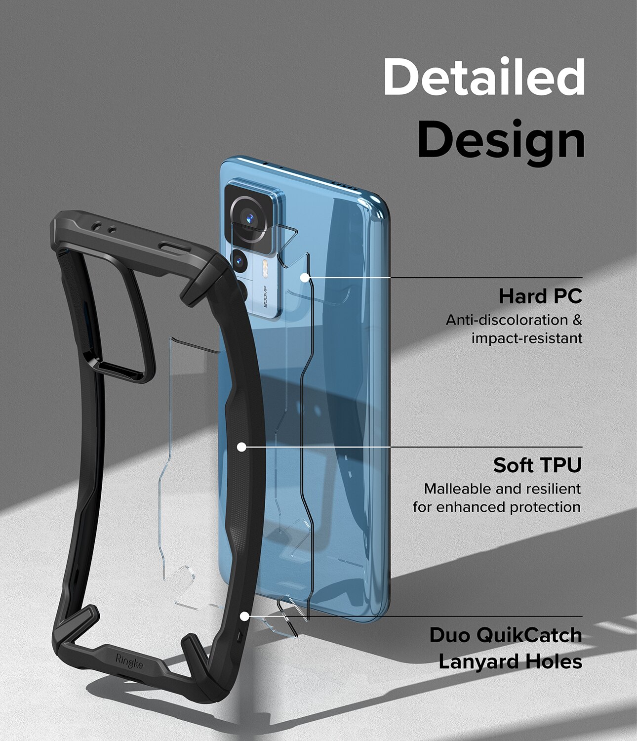 Cover Fusion X Xiaomi 12T/12T Pro Nero