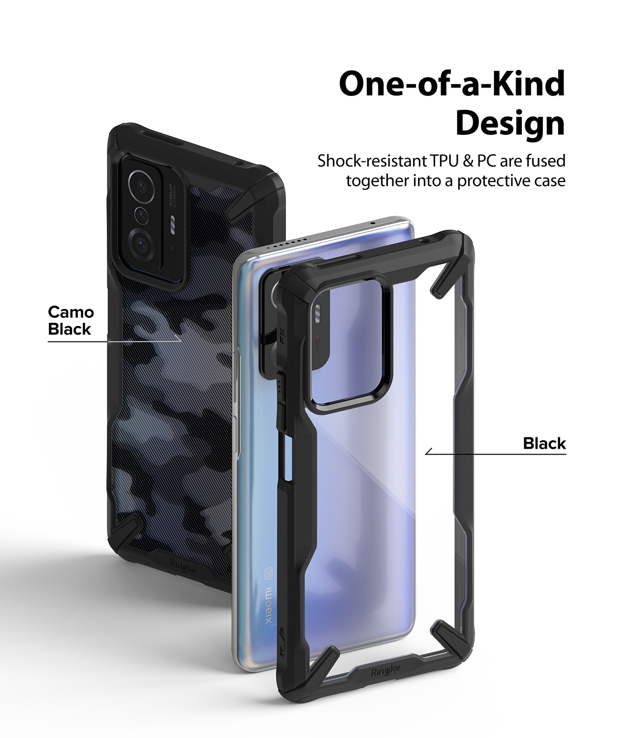Cover Fusion X Xiaomi 11T/11T Pro Nero