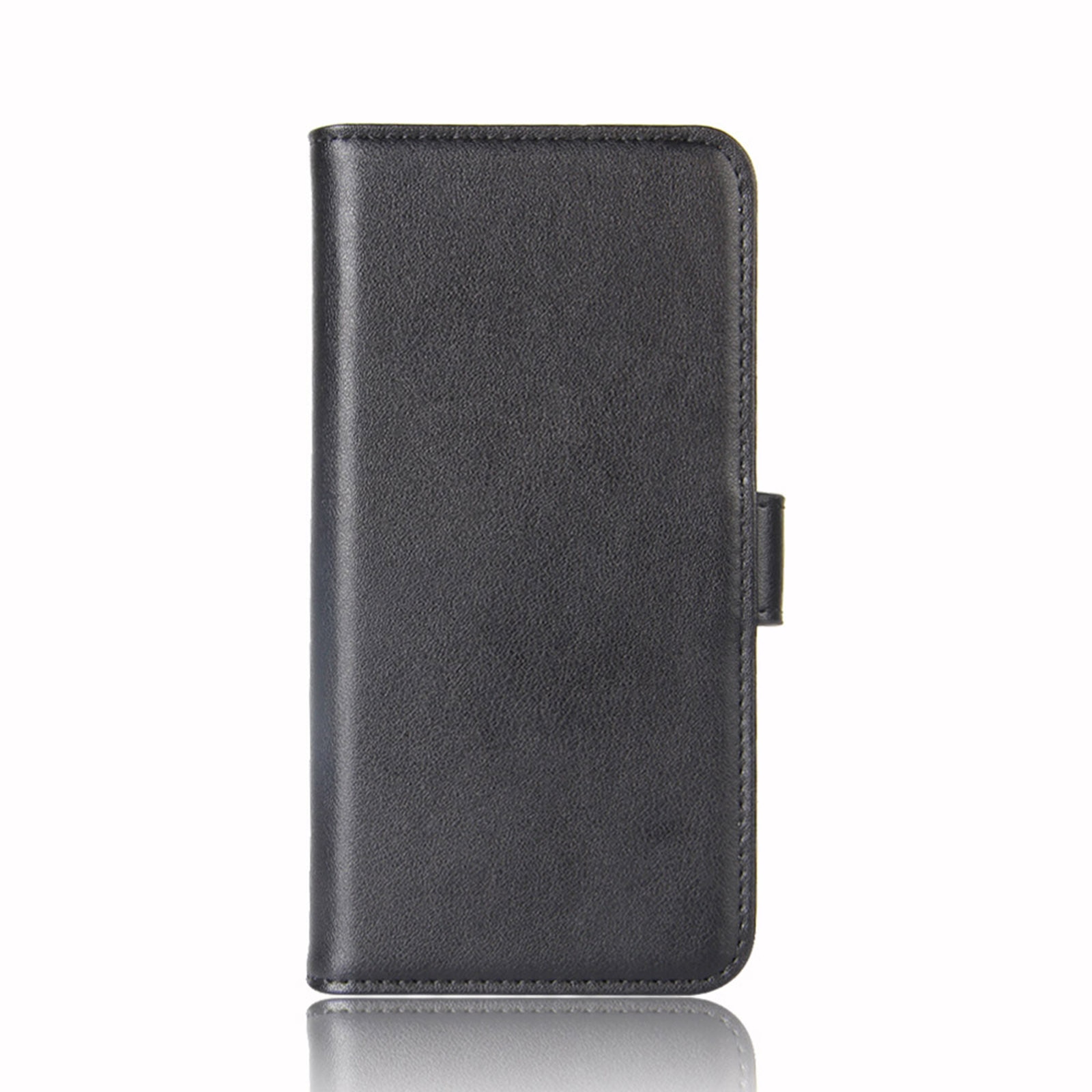 Custodia a portafoglio in vera pelle Sony Xperia 10 II, nero