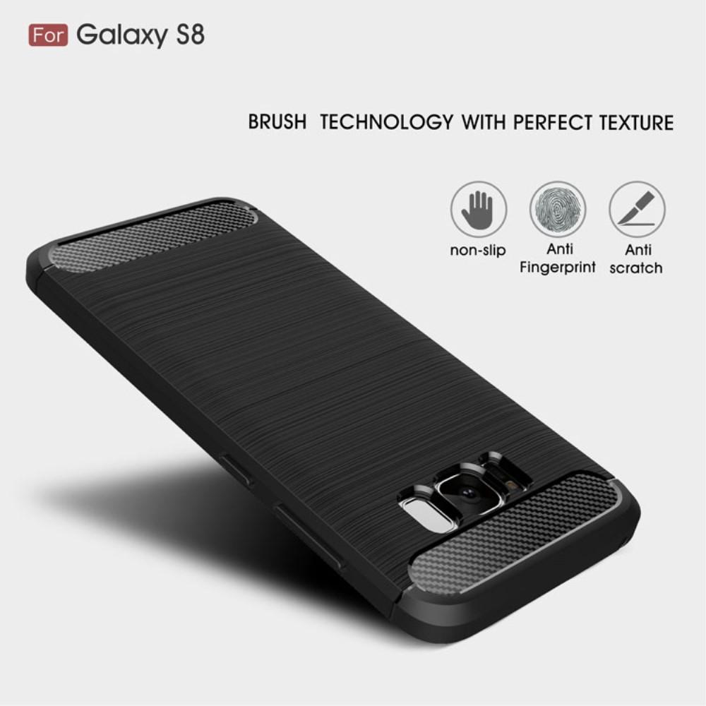 Cover TPU Brushed Samsung Galaxy S8 Nero