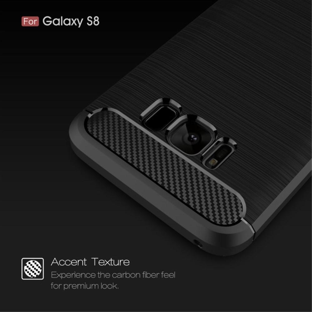 Cover TPU Brushed Samsung Galaxy S8 Nero