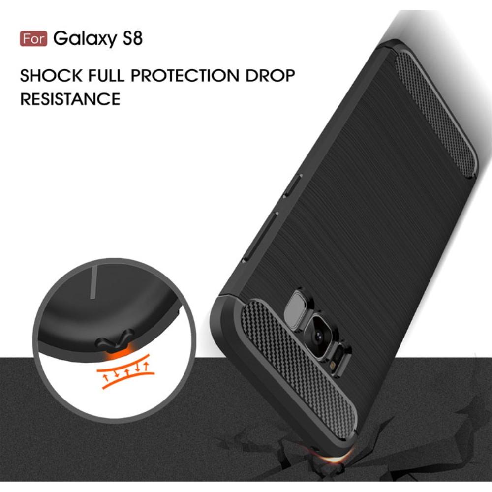Cover TPU Brushed Samsung Galaxy S8 Nero