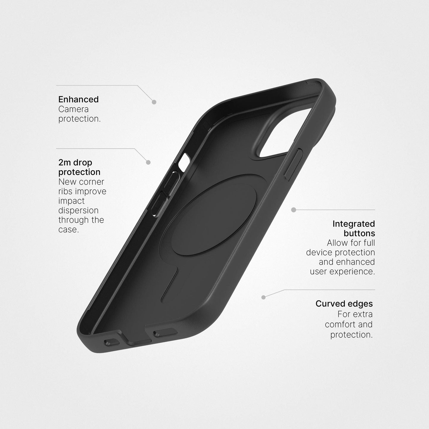 Cover per iPhone 15 Pro Max, No Plastic Black