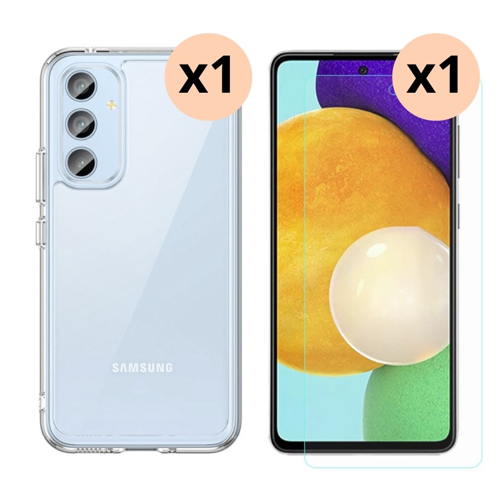 Kit per Samsung Galaxy A54: Cover e proteggischermo