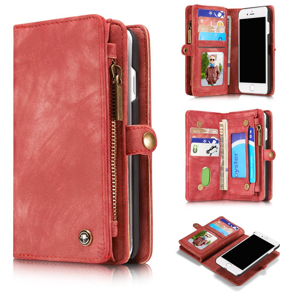 Cover portafoglio Multi-Slot iPhone 7/8/SE Rosso