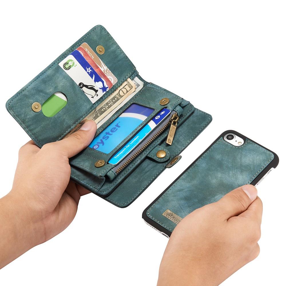 Cover portafoglio Multi-Slot iPhone SE (2020) blu