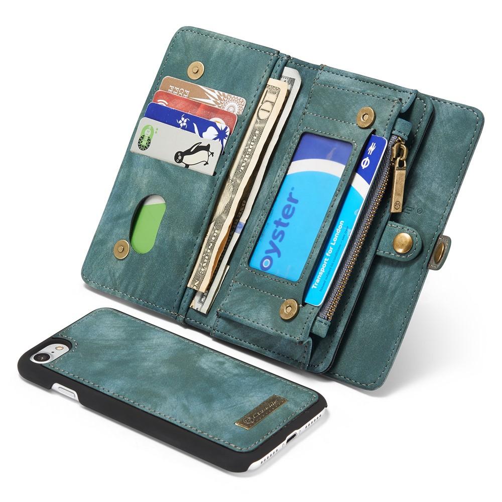Cover portafoglio Multi-Slot iPhone SE (2022) blu
