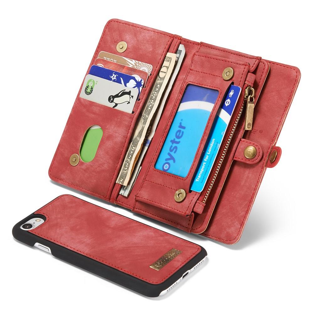 Cover portafoglio Multi-Slot iPhone 8 rosso