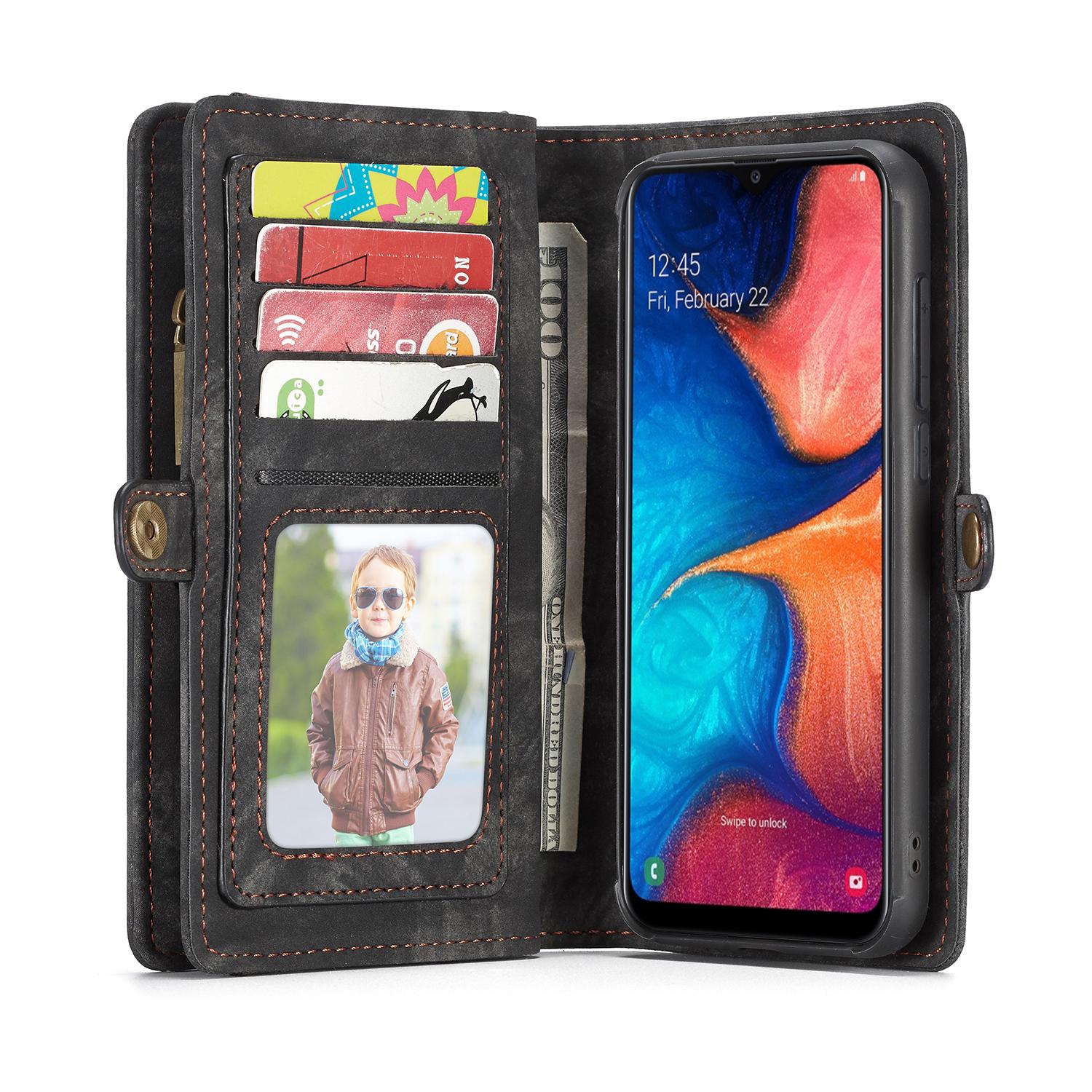 Cover portafoglio Multi-Slot Samsung Galaxy A20e Grigio