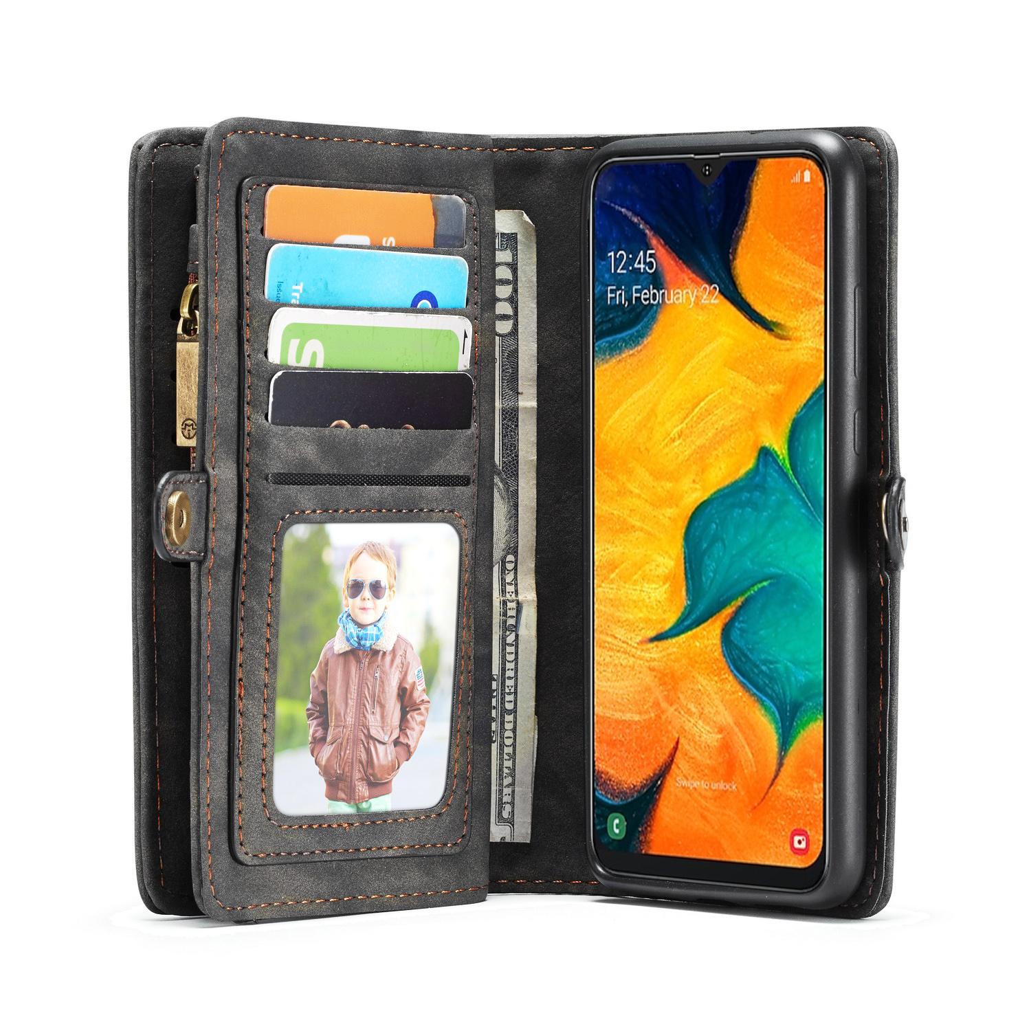 Cover portafoglio Multi-Slot Samsung Galaxy A40 Grigio