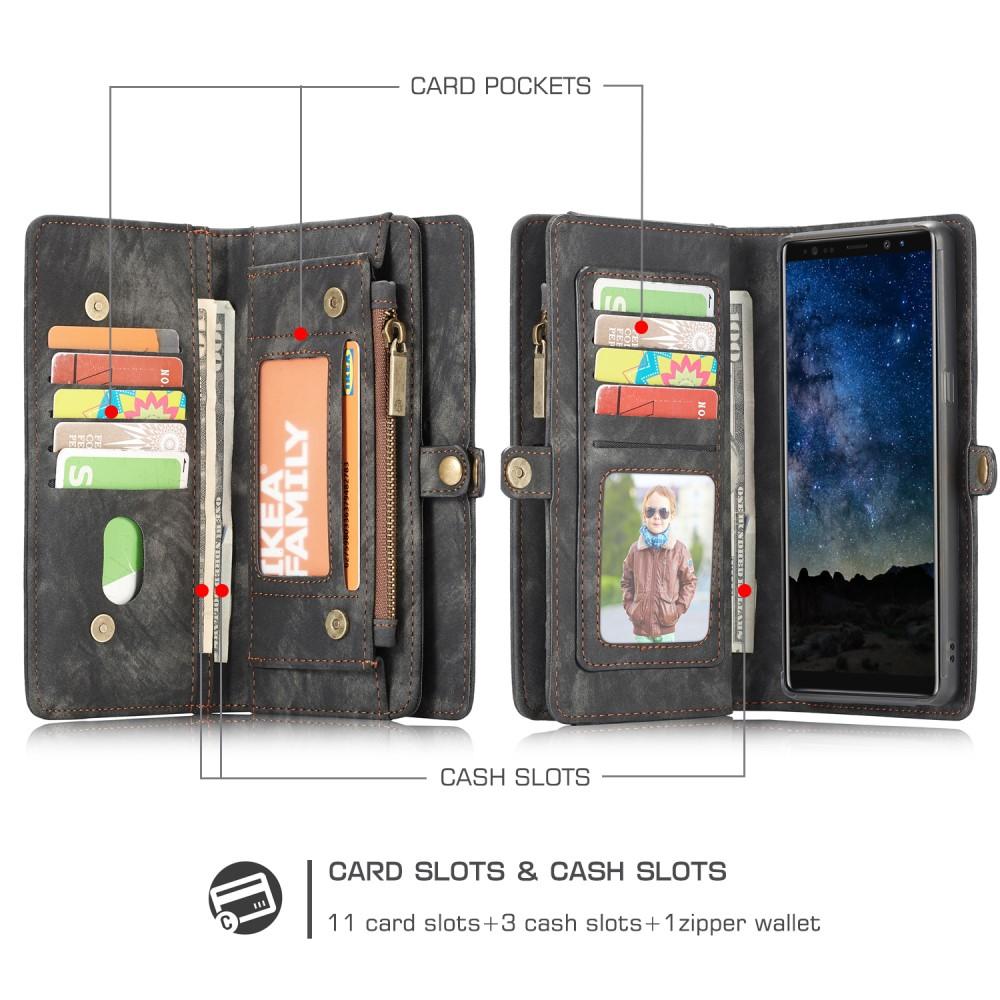 Cover portafoglio Multi-Slot Samsung Galaxy Note 9 Grigio