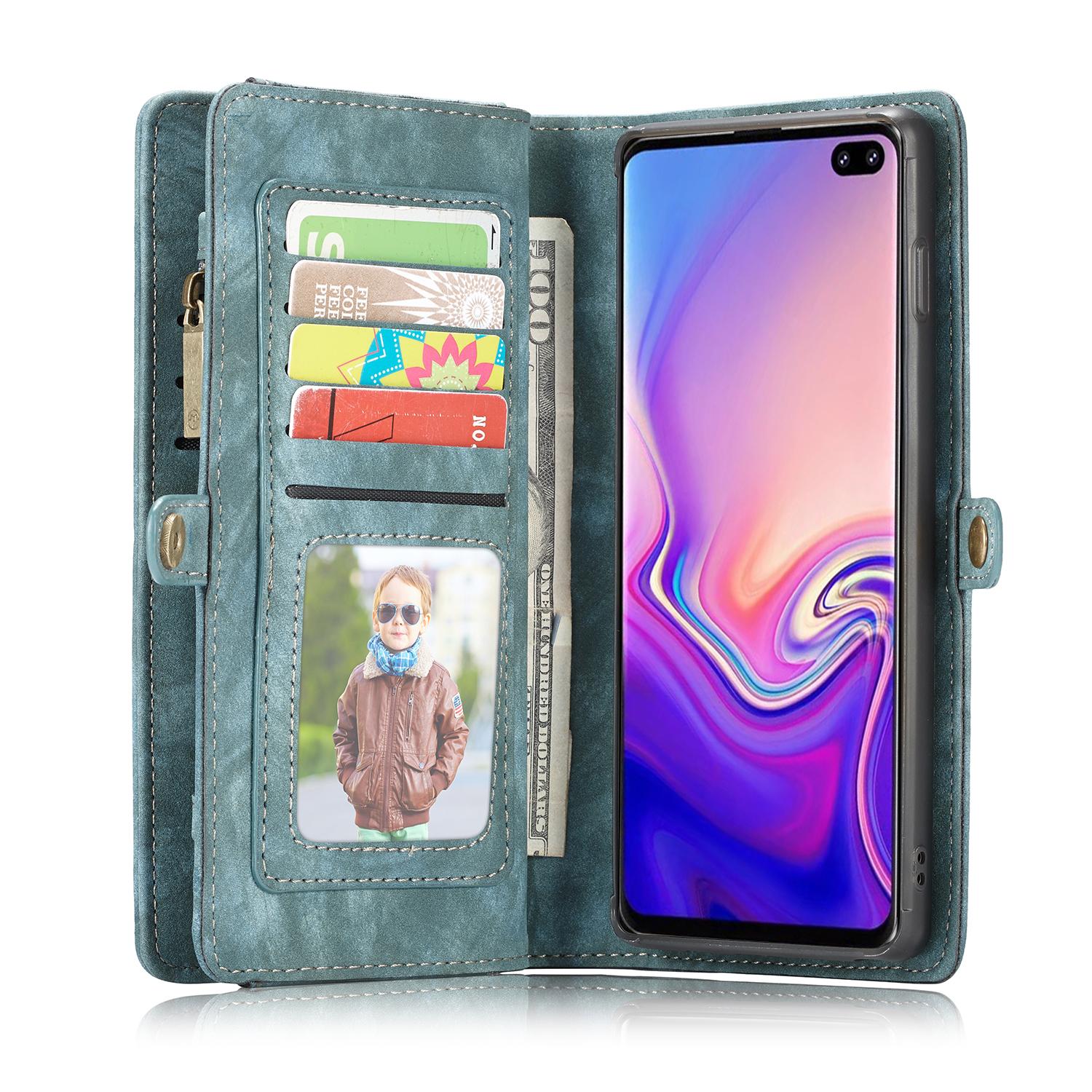 Cover portafoglio Multi-Slot Samsung Galaxy S10 Plus Blu