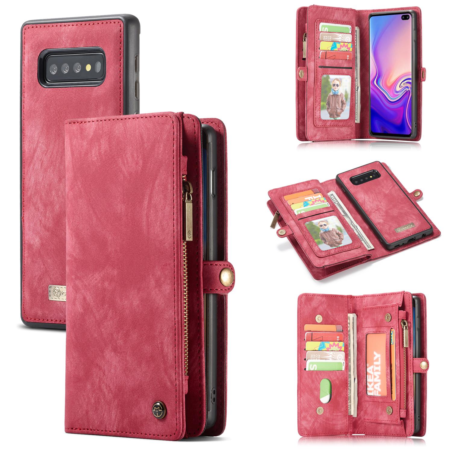 Cover portafoglio Multi-Slot Samsung Galaxy S10 Plus Rosso