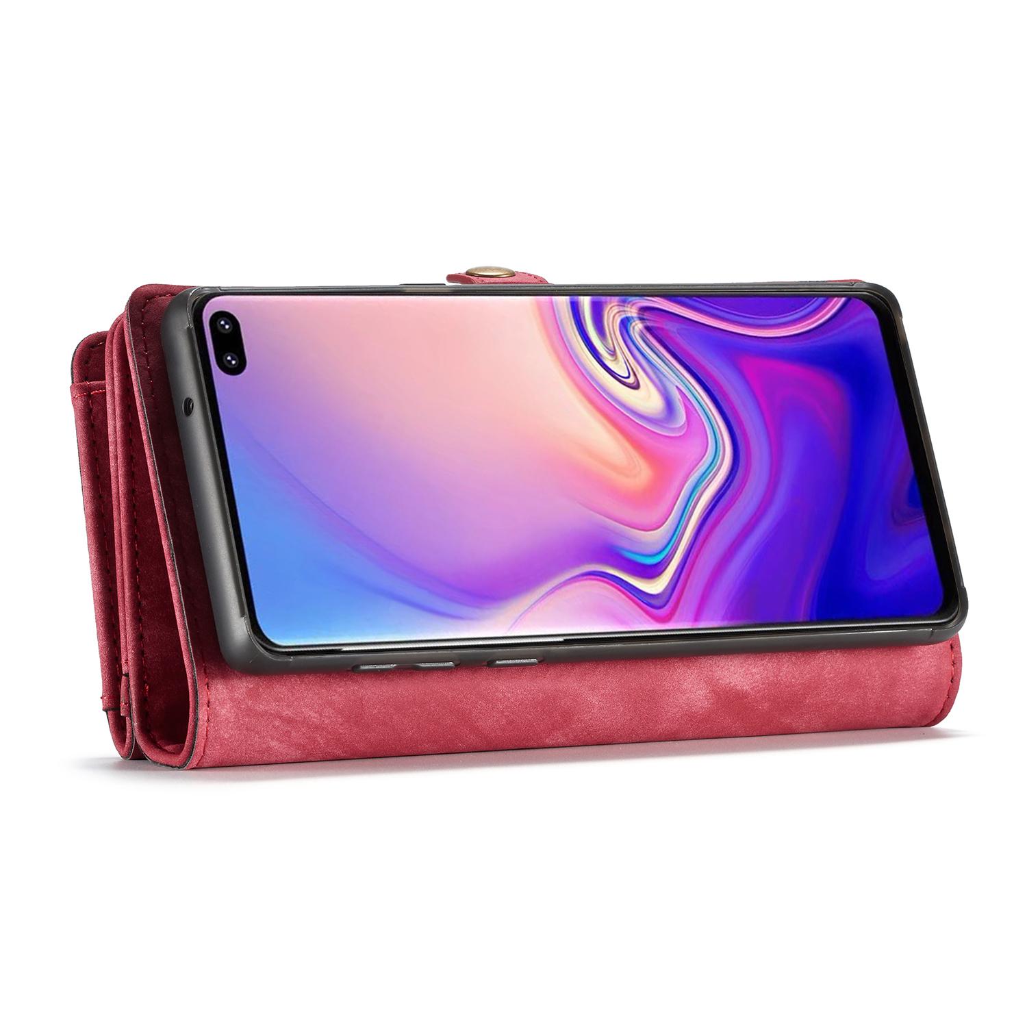 Cover portafoglio Multi-Slot Samsung Galaxy S10 Plus Rosso