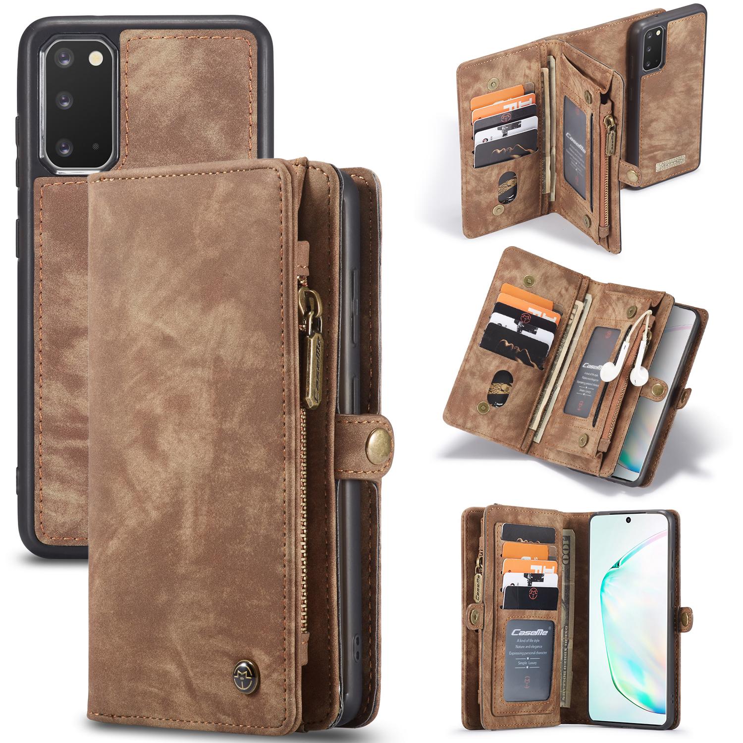 Cover portafoglio Multi-Slot Samsung Galaxy S20 Marrone