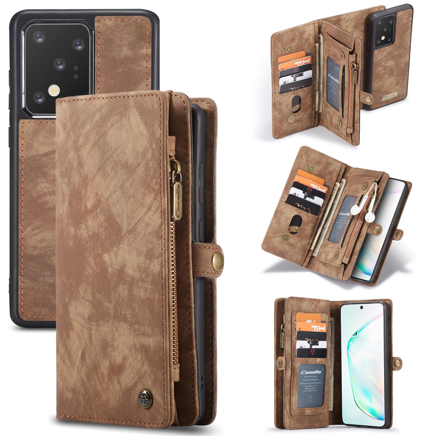 Cover portafoglio Multi-Slot Samsung Galaxy S20 Ultra Marrone