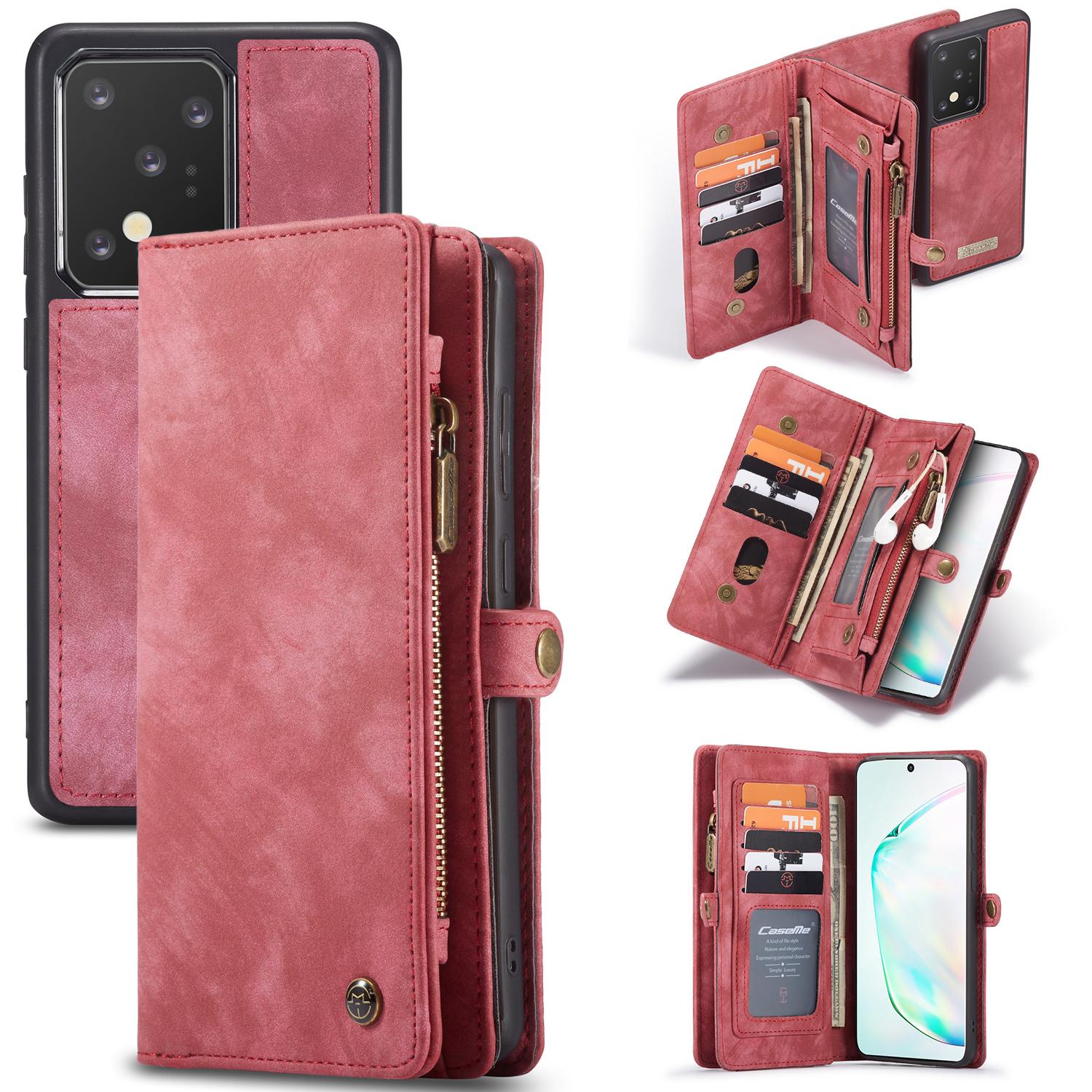 Cover portafoglio Multi-Slot Samsung Galaxy S20 Ultra Rosso