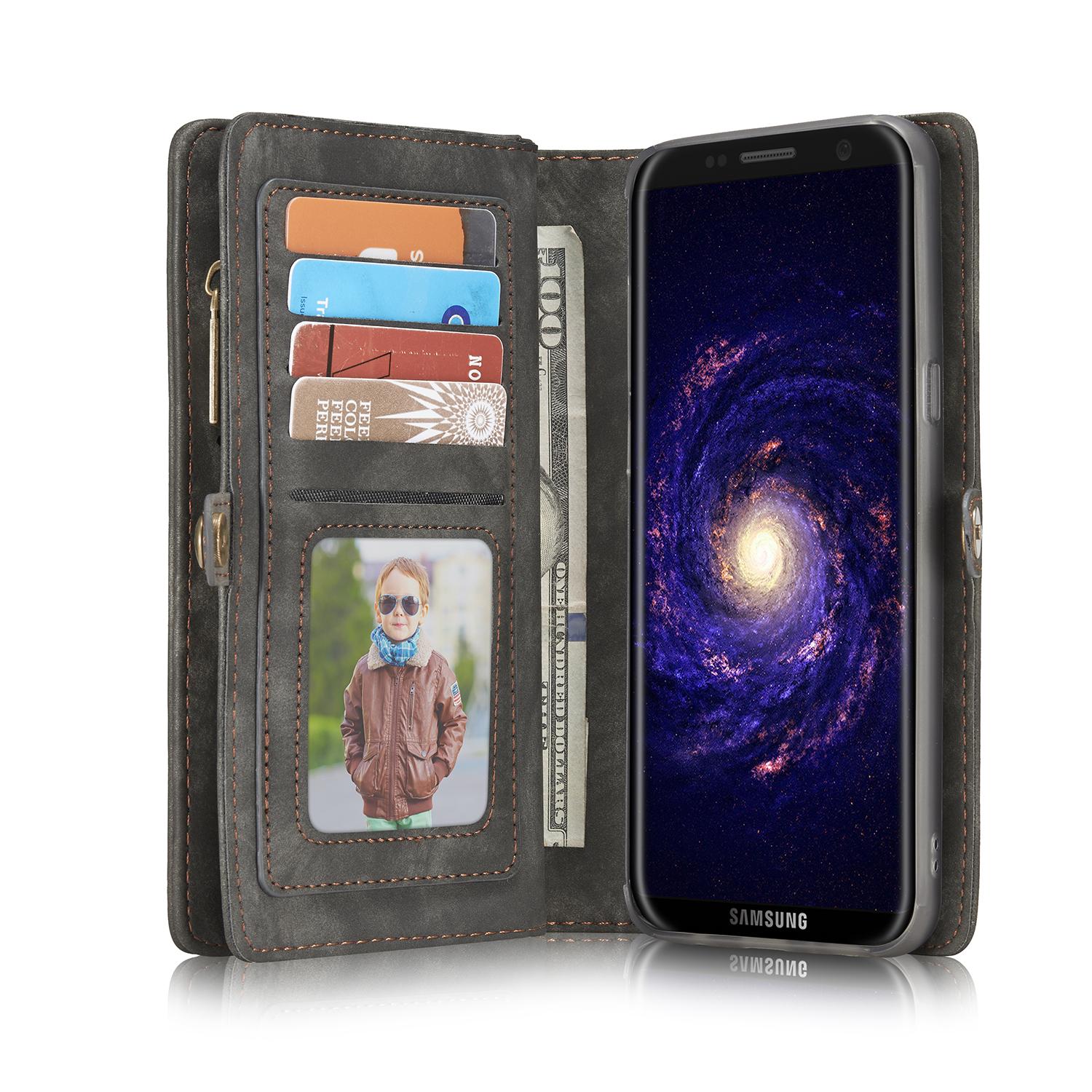 Cover portafoglio Multi-Slot Samsung Galaxy S8 Grigio