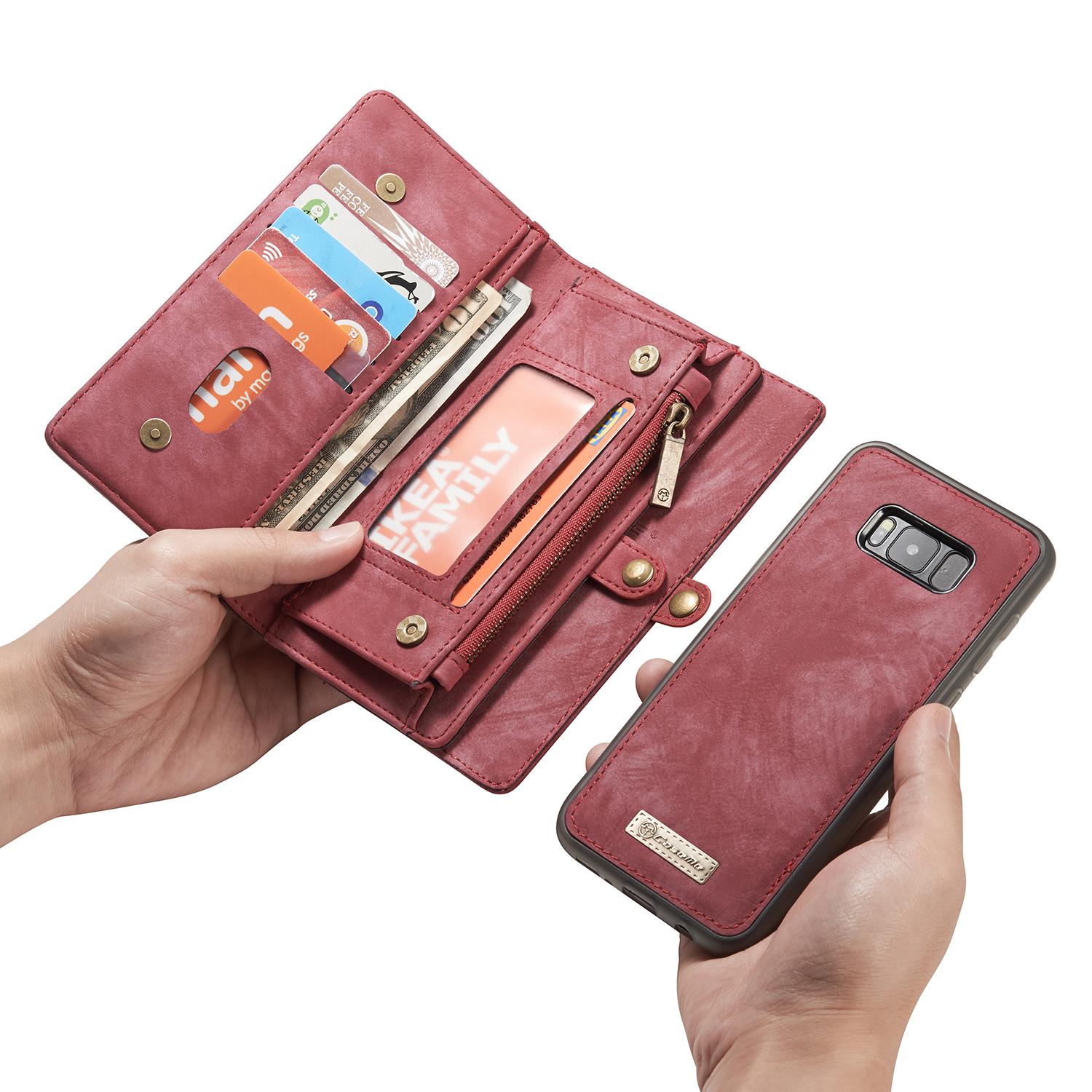 Cover portafoglio Multi-Slot Samsung Galaxy S8 Plus Rosso