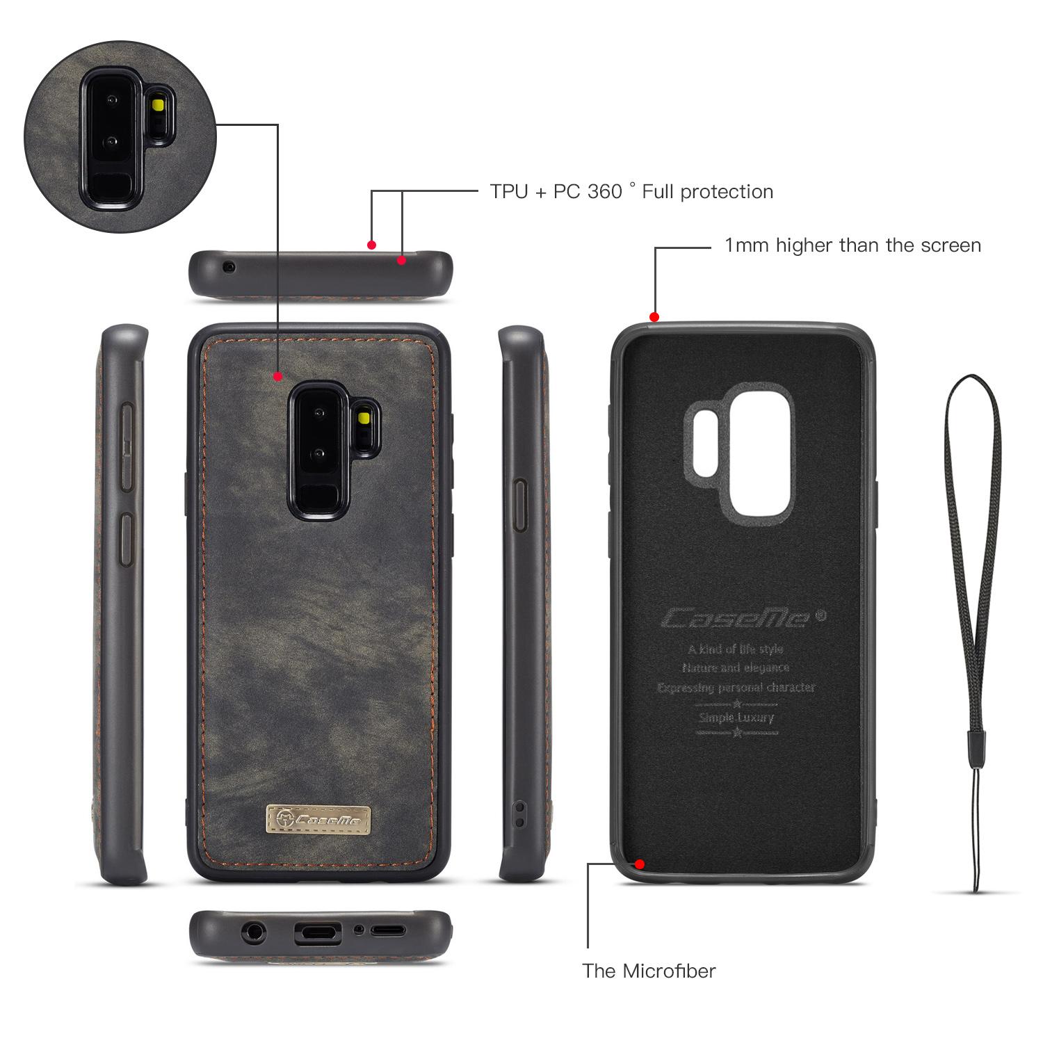 Cover portafoglio Multi-Slot Samsung Galaxy S9 Plus Grigio