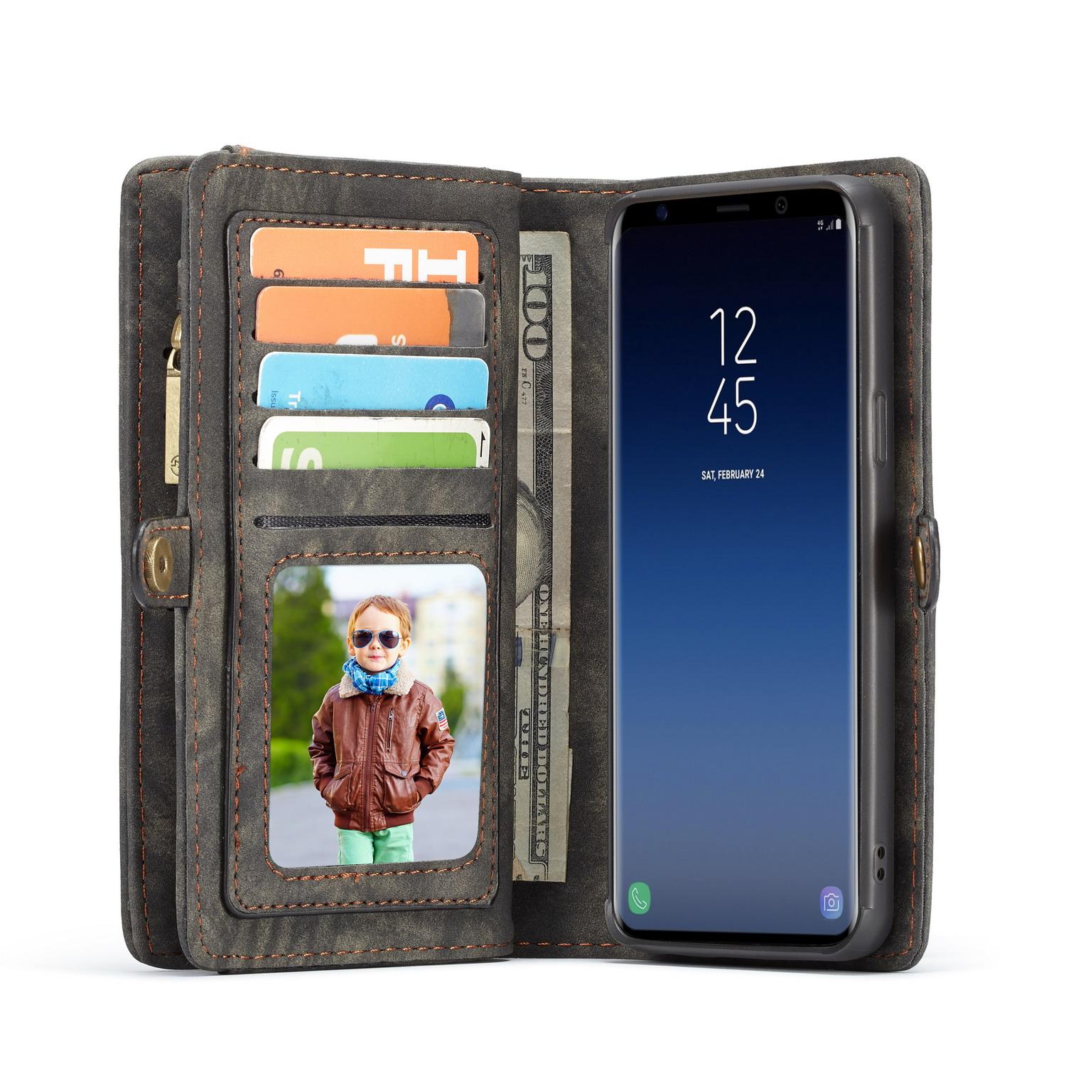 Cover portafoglio Multi-Slot Samsung Galaxy S9 Plus Grigio