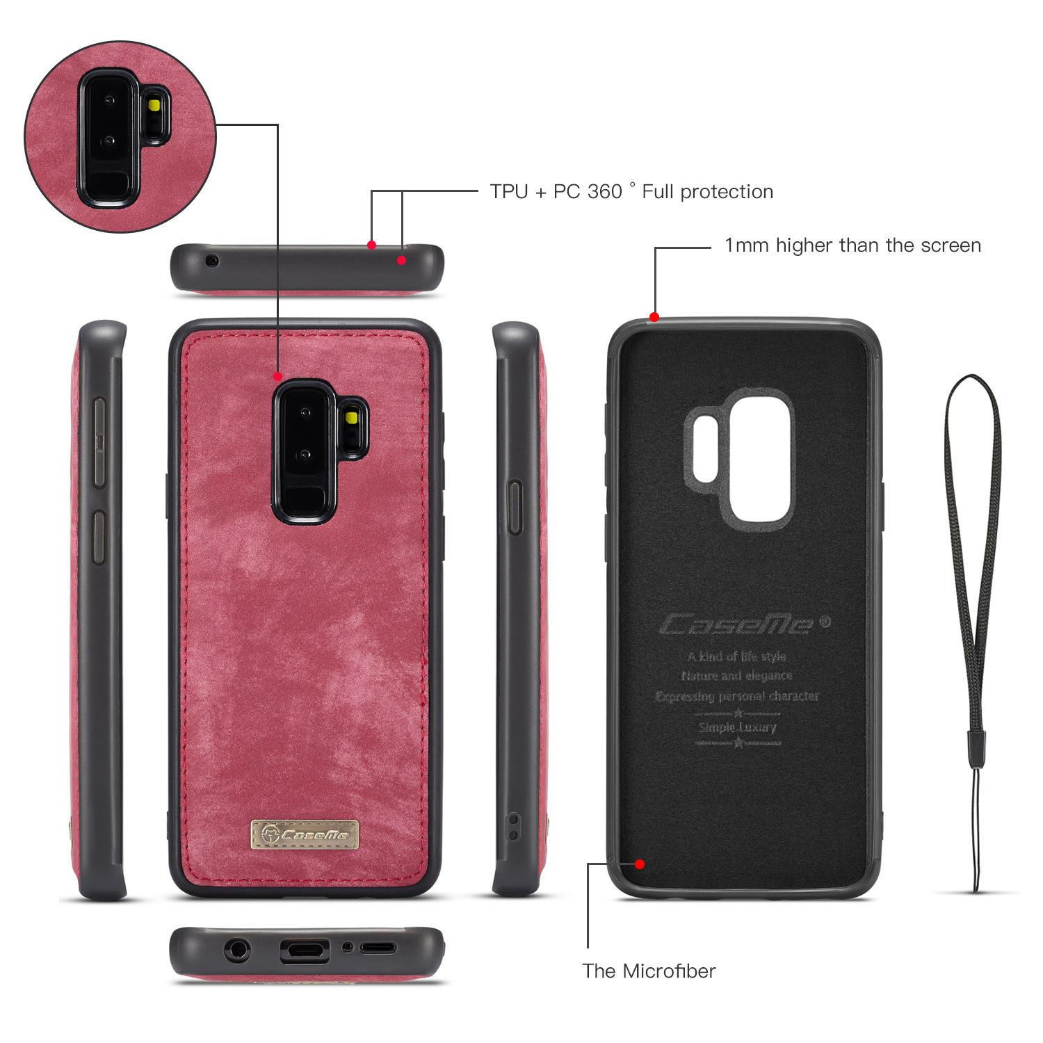 Cover portafoglio Multi-Slot Samsung Galaxy S9 Plus Rosso