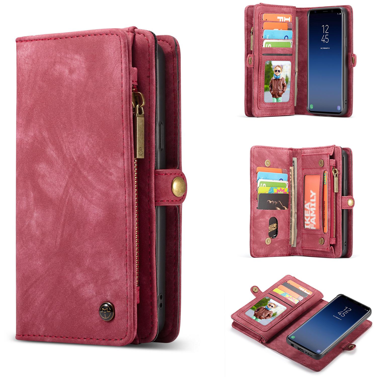 Cover portafoglio Multi-Slot Samsung Galaxy S9 Plus Rosso