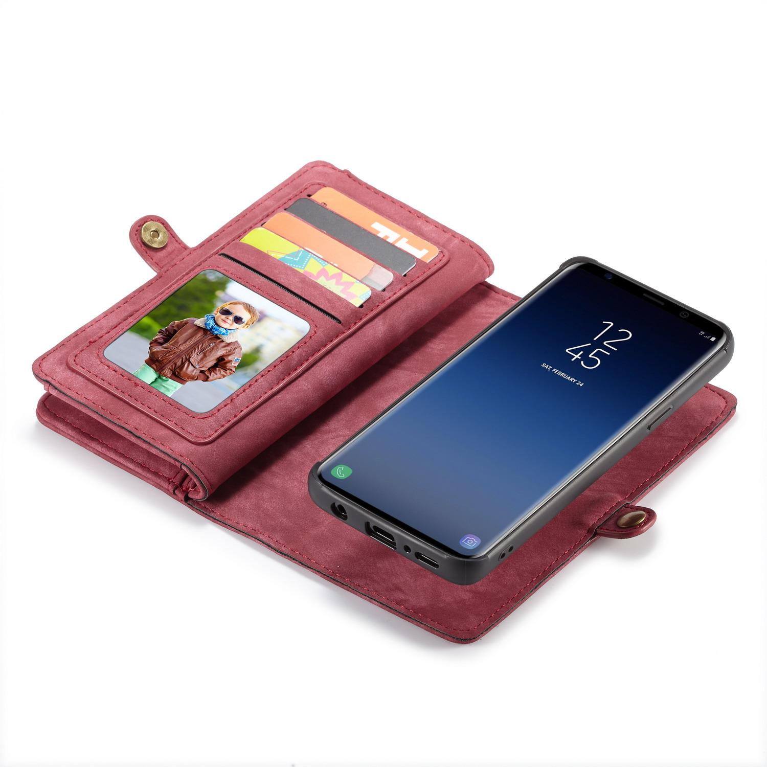 Cover portafoglio Multi-Slot Samsung Galaxy S9 Plus Rosso