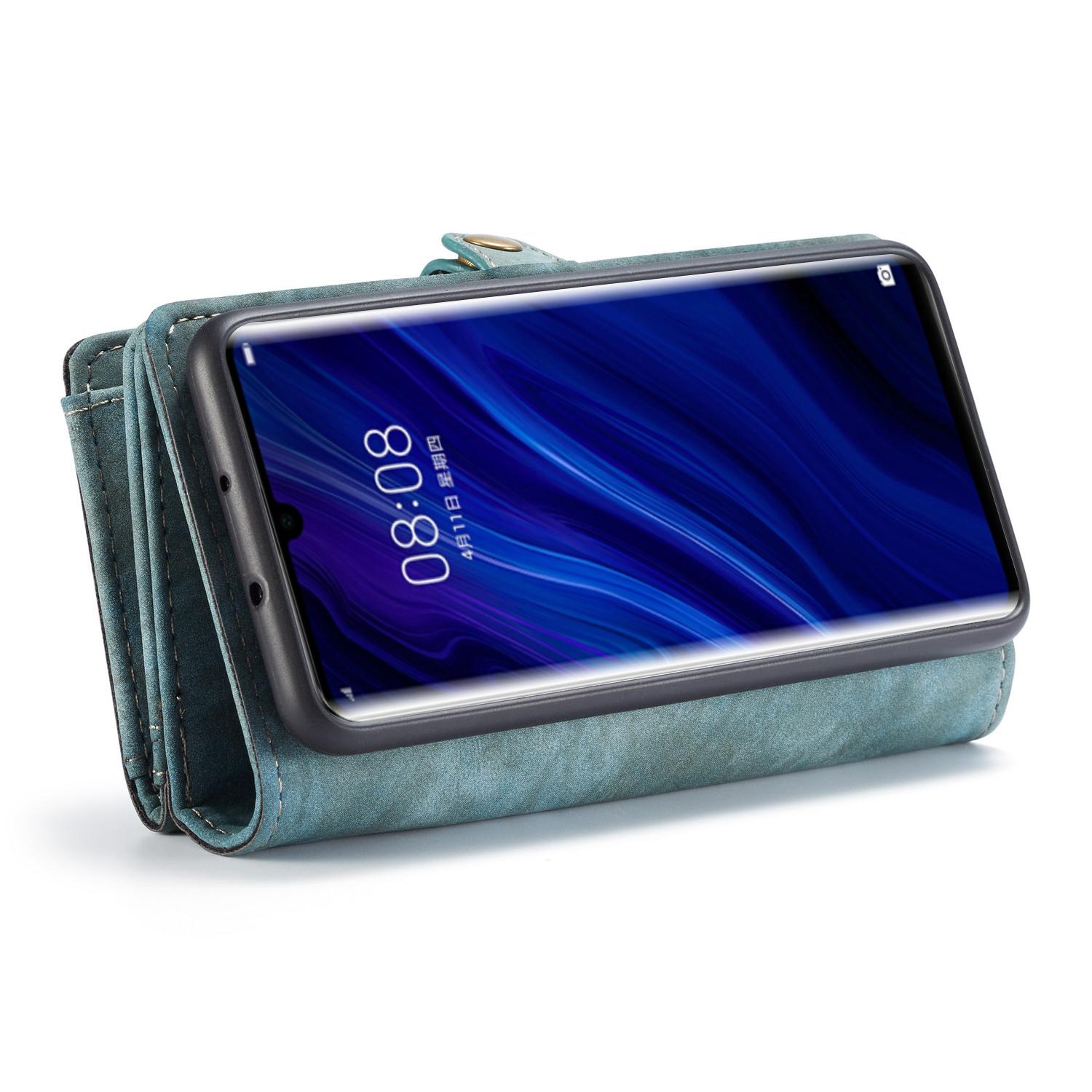 Cover portafoglio Multi-Slot Huawei P30 Pro Blu
